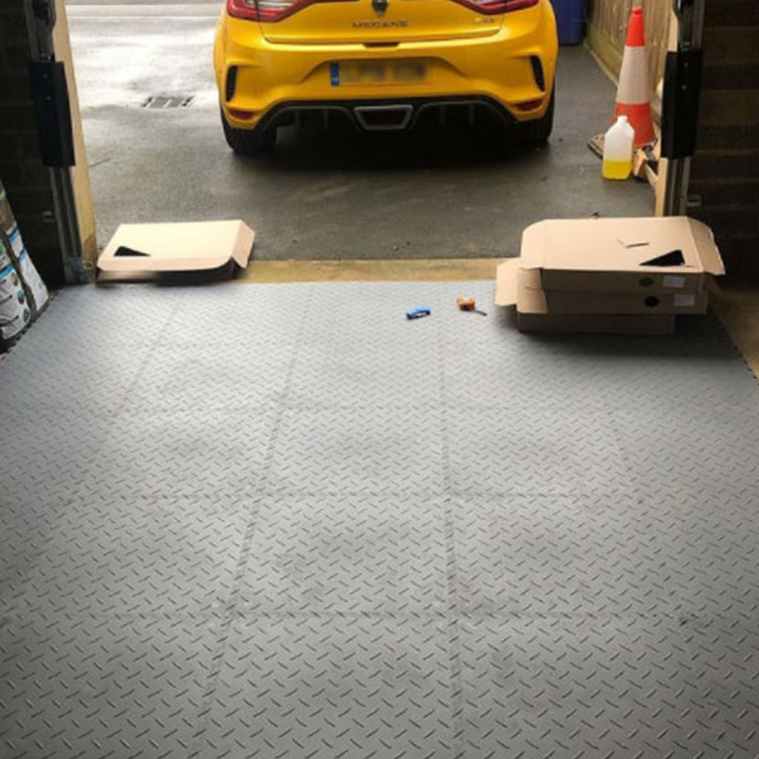Mototile Flooring For A Single Garage