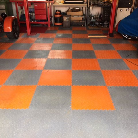 Garage Flooring From a Customer In Andover