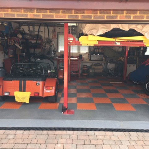 Garage Flooring From a Customer In Andover