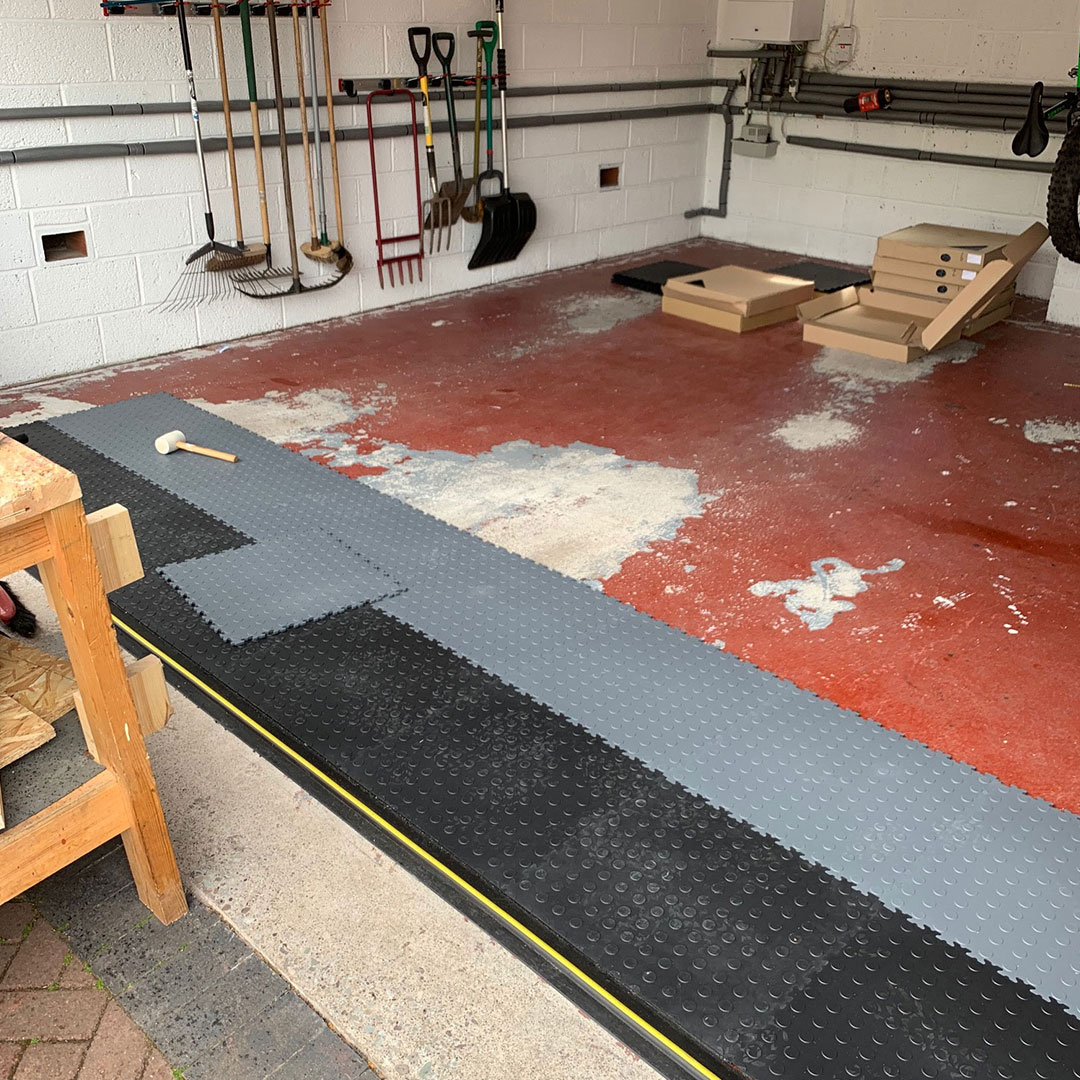 Using Mototile to upgrade the garage floor