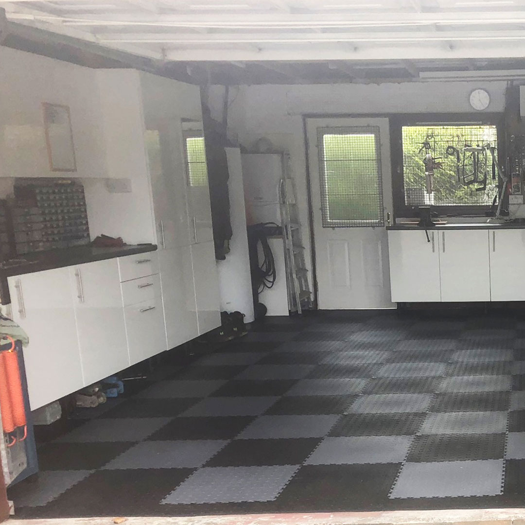 Branded Garage Floor Tile