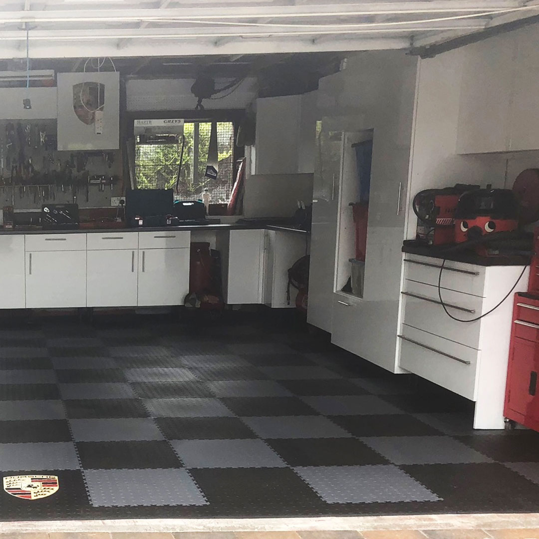 Branded Garage Floor Tile