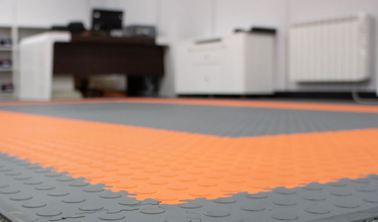 Office floor tiles