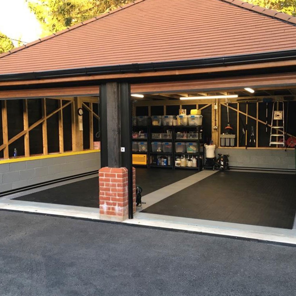 Garage Floor Ramps | MotoLock Light Grey Recycled | CoinTop